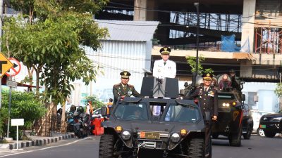 Kapolres Bojonegoro Hadiri Peringatan HUT TNI ke-79, Pastikan Sinergitas TNI-Polri Terjaga