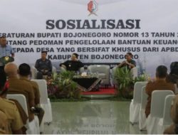 Pemkab Bojonegoro Gelar Sosialisasi Perbub Bantuan Keuangan Desa Bersifat Khusus
