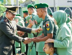 Peridoe 1 Oktober 2024, 123 Prajurit Kodim Bojonegoro Naik Pangkat