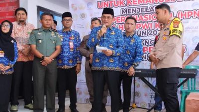 Pj Bupati Lampura Buka Acara Donor Darah Dalam Rangka HUT Korpri ke-53 dan Menjelang HPN serta HUT PWI ke-79