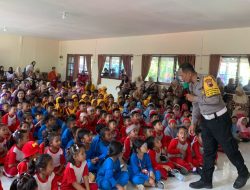 Polantas Hadir, Polres Wonogiri Sambangi TK Sosialisasikan Tertib Berlalu Lintas