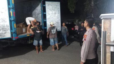 Polres Wonogiri Amankan Kedatangan Logistik Surat Suara