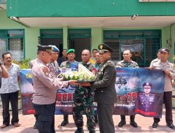 Polsek Jajaran Polresta Sidoarjo Silaturahmi di HUT TNI ke-79