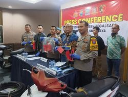 Polsek Tegalsari Tangkap Komplotan Spesialis Pencurian Kabel PJU di Surabaya