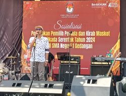 Puncak Kirab Maskot Pilkada 2024 di SMA Negeri 1 Gedangan Sidoarjo Berlangsung Meriah