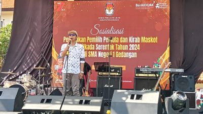 Puncak Kirab Maskot Pilkada 2024 di SMA Negeri 1 Gedangan Sidoarjo Berlangsung Meriah