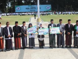 Ribuan Santri Ikuti Apel HSN 2024 di Alun alun Bojonegoro, Momen Wujudkan Cita-cita Bangsa
