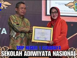 SMPN 1 Surabaya Raih Anugrah Penghargaan sebagai Sekolah Adiwiyata Nasional