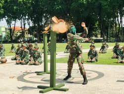 Saksikan, Aksi Ratusan Babinsa Kodim saat Perayaan Puncak HUT TNI ke- 79 di Alun-alun Bojonegoro