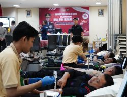 Sambut HUT Humas Polri Ke-73, Polda Jateng Gandeng Wartawan Laksanakan Donor Darah