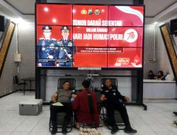 Sambut Hari Jadi Humas Polri Ke-73, Polres Bojonegoro Gelar Donor Darah