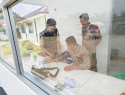 Si Dokkes Polres Lampung Utara Periksa Kesehatan Personel PAM di KPU dan Bawaslu