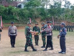 Sinergitas TNI Polri di Wonogiri, Polisi Hadiri Penutupan TMMD Sengkuyung Tahap IV