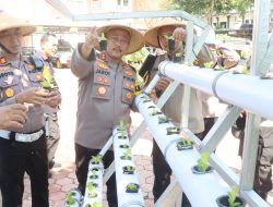Dukung Ketahanan Pangan Nasional, Polres Wonogiri Tanam Sayur, Buah dan Tebar Bibit Ikan