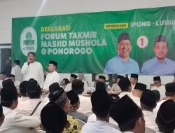 Forum Takmir Masjid dan Musholla Ponorogo Deklarasi Dukung Ipong-Luhur, Paslon yang Nyambung dengan Umat