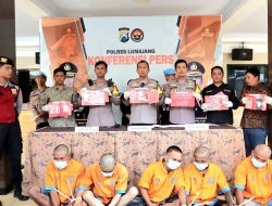 Polres Lumajang Berhasil Ungkap Peredaran Narkoba dan Ladang Ganja, 5 Tersangka Diamankan