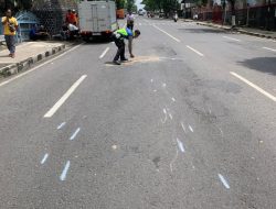 Lakalantas di Timur Jembatan Pokoh Akibatkan 1 Korban Meninggal Dunia, Polisi Lakukan Olah TKP