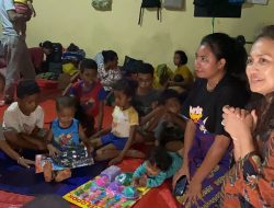 Ketum Bhayangkari Juliati Sigit Prabowo Hibur Pengungsi Korban Erupsi Gunung Lewotobi