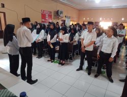 PPS Tanjung Aman Kabupaten Lampura Lantik 126 KPPS