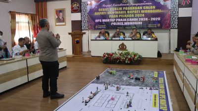 Pastikan Keamanan Debat Pilkada, Polres Wonogiri Gelar Rakor