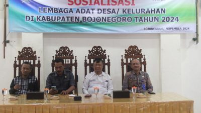 Pemkab Bojonegoro Gelar Sosialiasi Lembaga Adat Desa, Lestarikan Kearifan Lokal