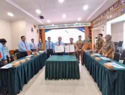 Penandatanganan MoU Antara Kejari dengan Dinas Perkimcaptaru Lampura Tentang Hukum Bidang Datun