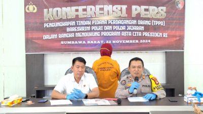 Polres Sumbawa Barat Ungkap Kasus TPPO, Perempuan Perekrut Jadi Tersangka