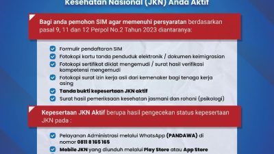 Polri dan BPJS Kesehatan Sinergi Dukung Program JKN Melalui Persyaratan SIM