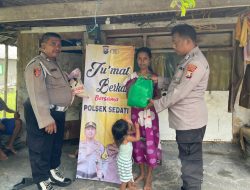 Polsek Sedati Laksanakan Giat Jumat Berkah di Kampung Baru