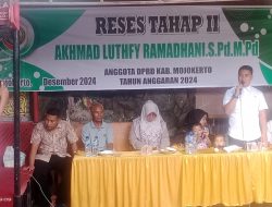 Akhmad Luthfy Ramadhani Anggota DPRD Kabupaten Mojokerto Dari Fraksi PKB Gelar Reses Untuk Serap Aspirasi Masyarakat