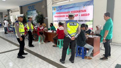Amankan Perayaan Nataru, Polres Wonogiri Gelar Tes Urine dan Ramp Check di Terminal Wonogiri