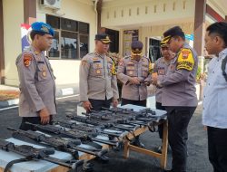 Antisipasi Penyalahgunaan Senpi Dinas, Wakapolres Wonogiri Berikan Arahan Penggunaan Senpi