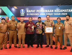 Bupati Sumenep Achmad Fauzi Terima Penghargaan Sebagai Kepala Daerah Pembina Terbaik Tingkat Provinsi Dari Kemendagri RI