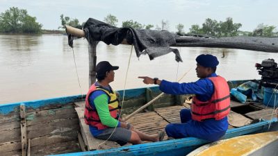 Cuaca Ekstrim, Polisi Jaga Keamanan Libur Nataru di Wisata Perairan Sidoarjo