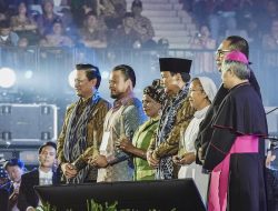 Hadiri Perayaan Natal Nasional, Presiden Prabowo Sampaikan Terima Kasih ke Kapolri dan Panglima TNI