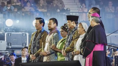 Hadiri Perayaan Natal Nasional, Presiden Prabowo Sampaikan Terima Kasih ke Kapolri dan Panglima TNI