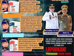 DIREKTUR JENDERAL BEA DAN CUKAI : Stop Peredaran Rokok Ilegal. Iklan ini Dipersembahkan Oleh : SATUAN POLISI PAMONG PRAJA KOTA MOJOKERTO