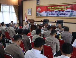 Itwasum Polri Lakukan Pengawasan Ops Lilin Candi 2024 di Polresta Magelang