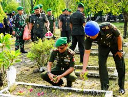 Jelang Peringatan Hari Juang TNI AD, Kodim Bojonegoro Ziarah dan Tabur Bunga ke TMP Kusuma Bangsa