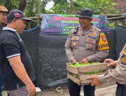 Kapolsek Balongbendo Serahkan 400 Bibit Tanaman Sayuran