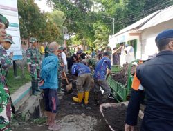 Pasca Bencana Banjir di Tangsil Wetan, Petugas Gabungan Gelar Kerja Bakti