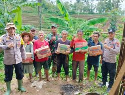 Peduli Warga Terdampak Longsor, Polsek Jatipurno Polres Wonogiri Salurkan Paket Sembako