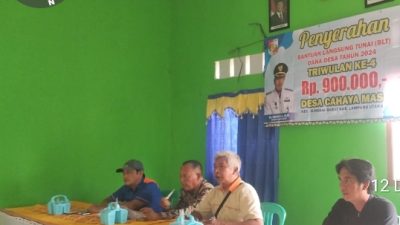 Pemdes Cahaya Mas Salurkan BLT-DD Tahap Akhir Kepada 61 KPM