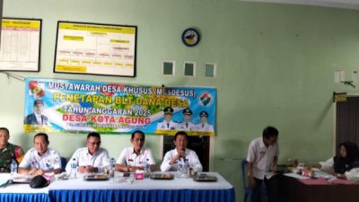 Pemdes Kota Agung Sungkai Selatan Laksanakan Musdesus, Penetapan BLT DD Tahun Anggaran 2025