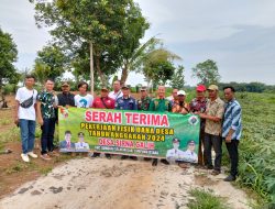 Pemdes Sinar Galih Serah Terima Pekerjaan Fisik DD TA. 2024