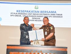 Penandatanganan Kesepakatan Bersama, PLN dan Kejaksaan Negeri Gresik Sinergi Perkuat Keamanan Aset Negara