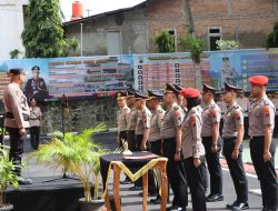Polres Wonogiri Gelar Upacara Sertijab, Kenaikan Pangkat dan Wisuda Purna Bhakti