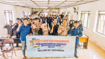 Polsek Nguntoronadi Sosialisasi Pencegahan Penyalahgunaan Narkoba