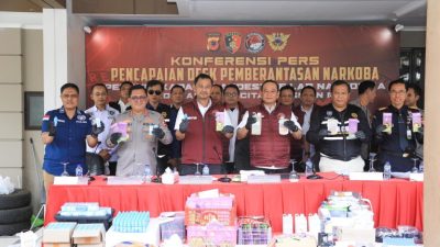 Ribuan Narkotika Diprodukasi di Bandung Ternyata Siap Edar di Tahun Baru