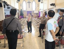 Sat Samapta Polresta Sidoarjo Patroli Gereja Jelang Natal